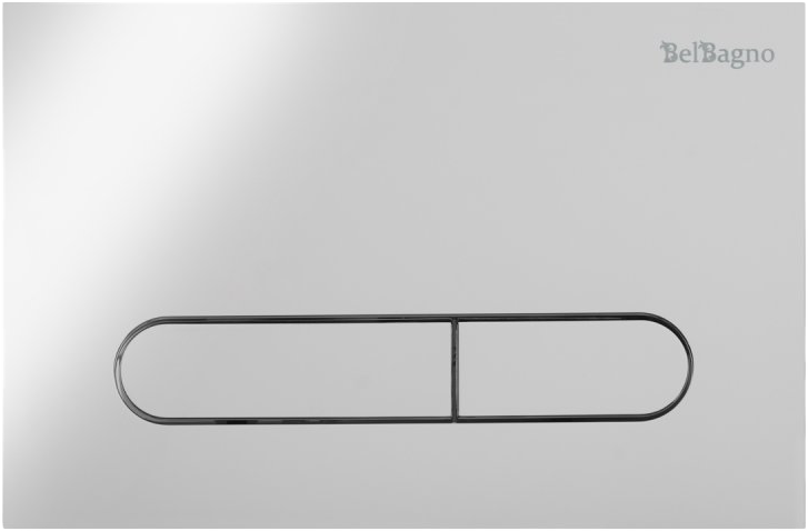Кнопка смыва для унитаза BelBagno Prospero BB005-PR-CHROME пластик, цвет глянцевый хром