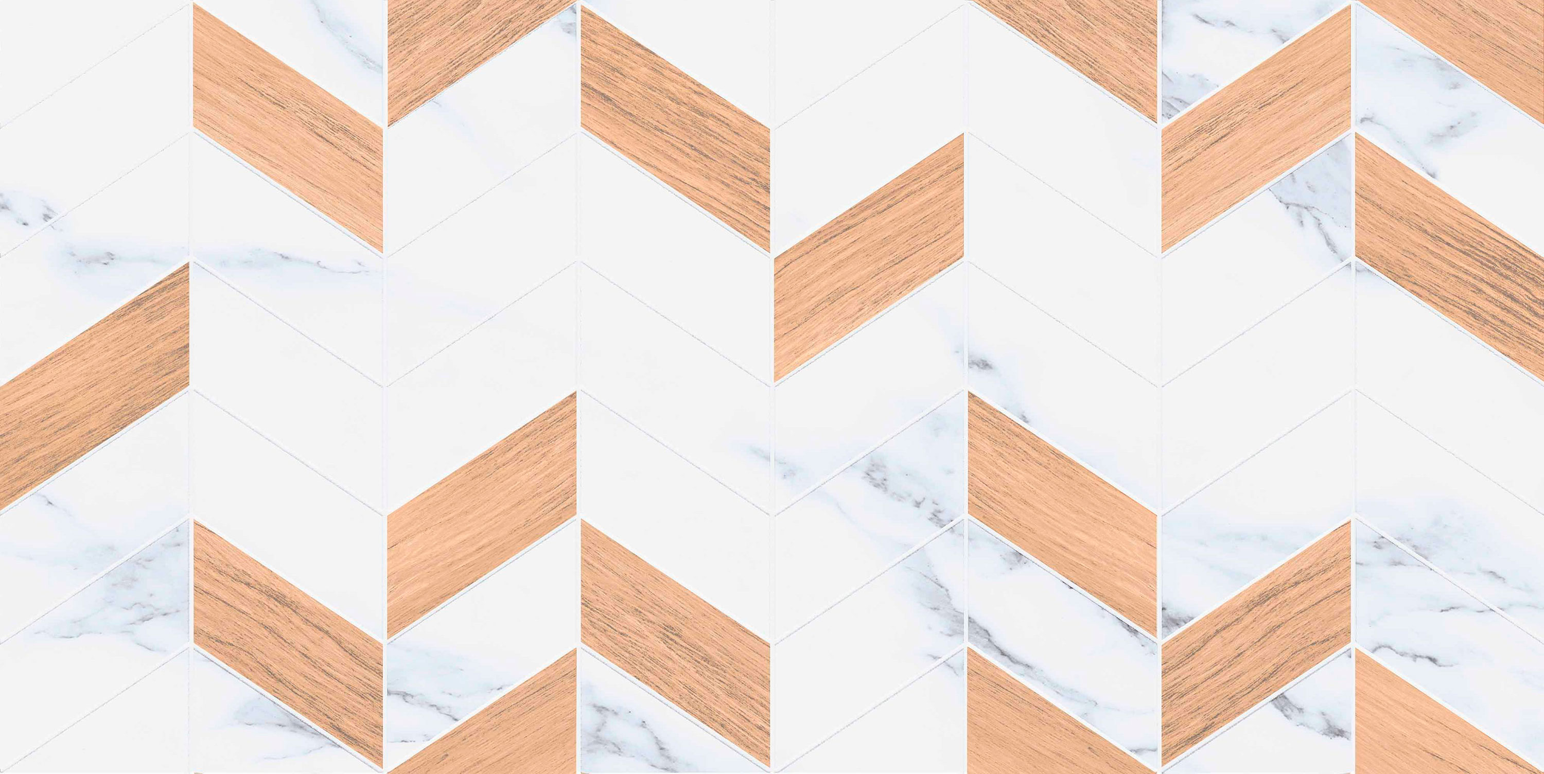 Керамическая плитка настенная Creto Pastel Tree Fiancee матовая, 30х60, белый