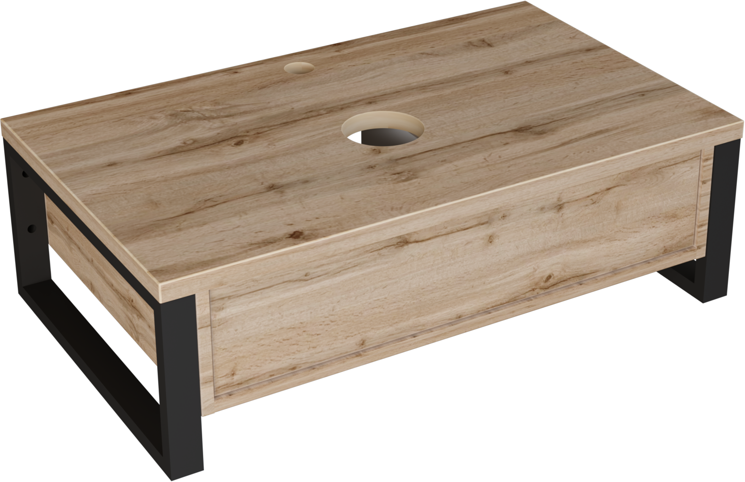 Тумба под раковину без столешницы 1MarKa Гранж Лофт (Grunge Loft) 100 дуб вотан