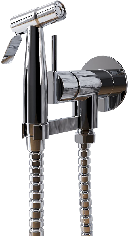 Гигиенический душ Paini Isola ISCR442 со смесителем, С ВНУТРЕННЕЙ ЧАСТЬЮ, хром