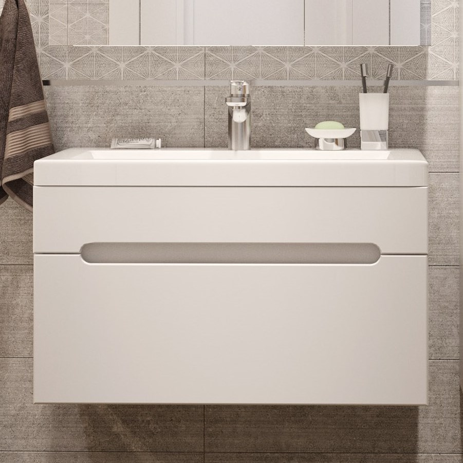 Тумба с раковиной DIWO Коломна 80, подвесная