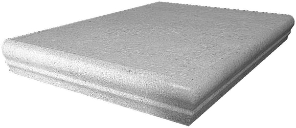 Ступени KERAMA MARAZZI Аллея серая светлая матовые, морозостойкие, износостойкое, неполированная угловая