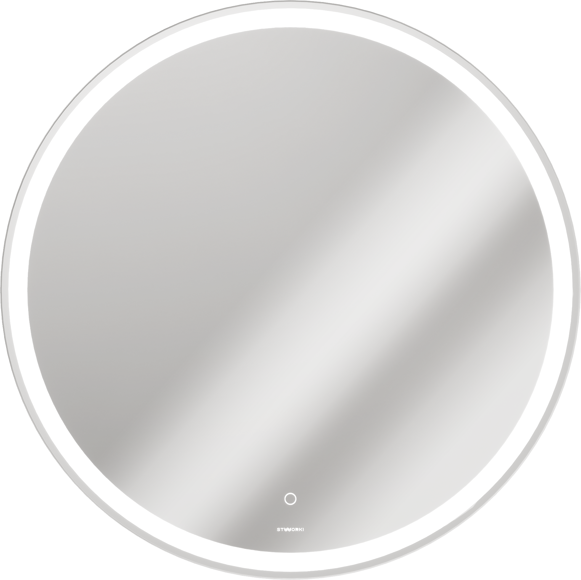 Зеркало круглое STWORKI Мальмё 77 с подсветкой, сенсор на зеркале