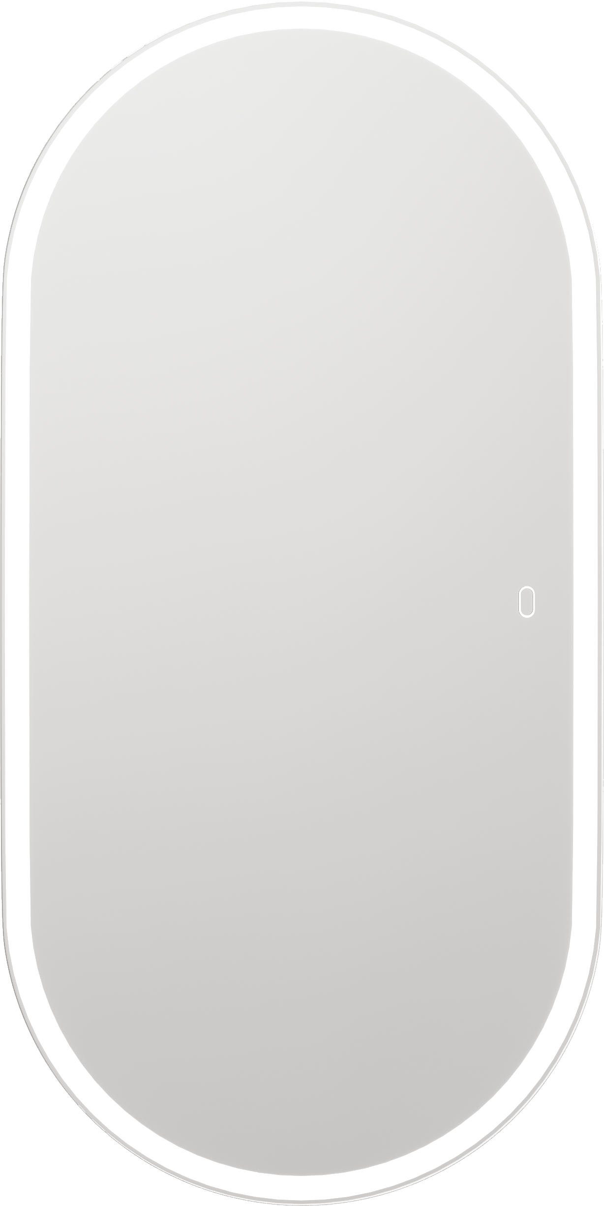 Зеркало STWORKI Мальмё 120 с подсветкой, сенсор на зеркале, овальное, настенное