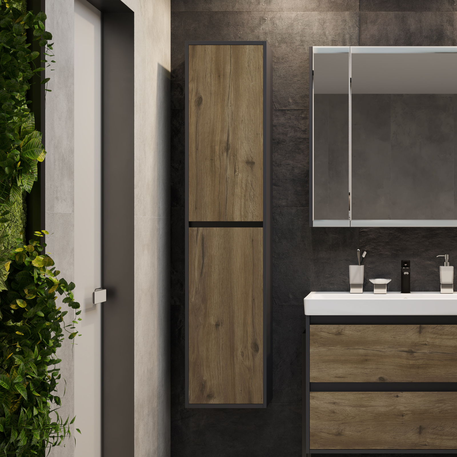 Шкаф-пенал для ванной STWORKI Кронборг 1A262303KB5A0