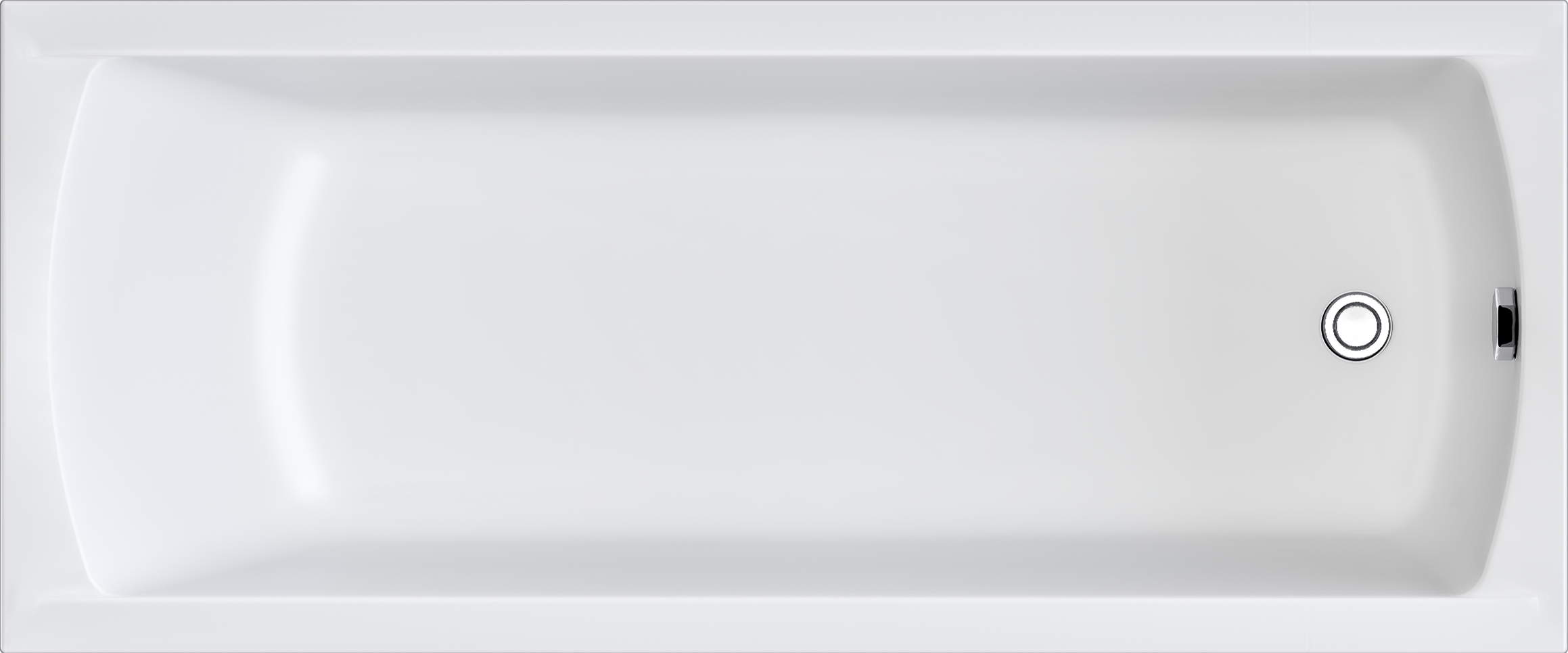 Акриловая ванна Marka One Modern 175x70 см, пристенная, белая, с каркасом