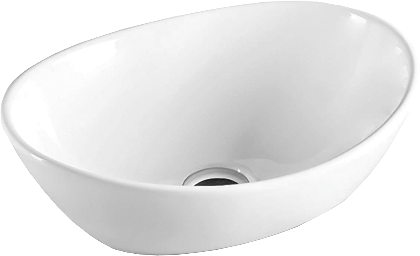 Накладная раковина Ceramicanova Element CN6016 41 белая, овальная