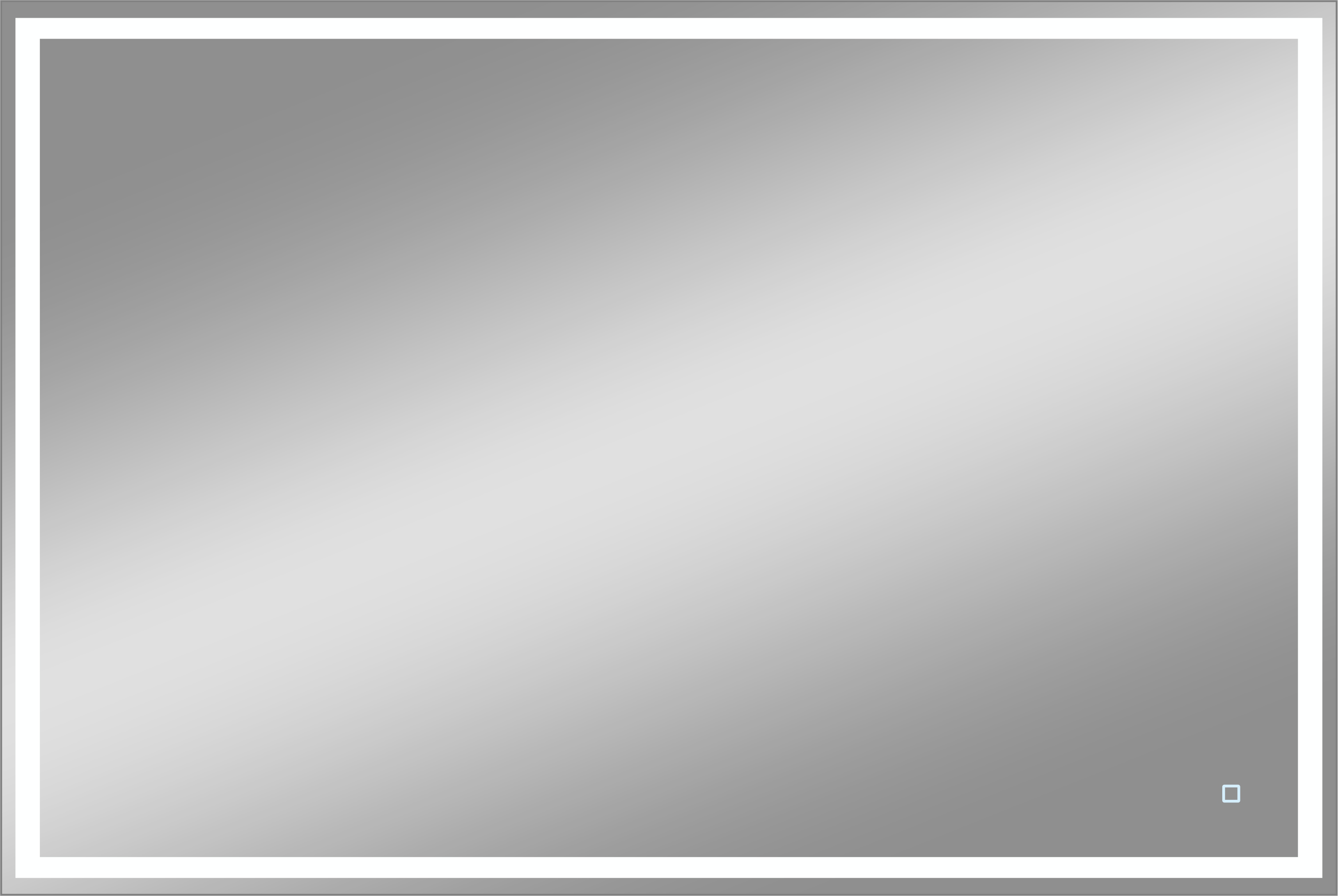 Зеркало DIWO Дмитров 120x80 см, подсветка LED, сенсорное, с регулировкой яркости подсветки, универсальный монтаж, прямоугольное