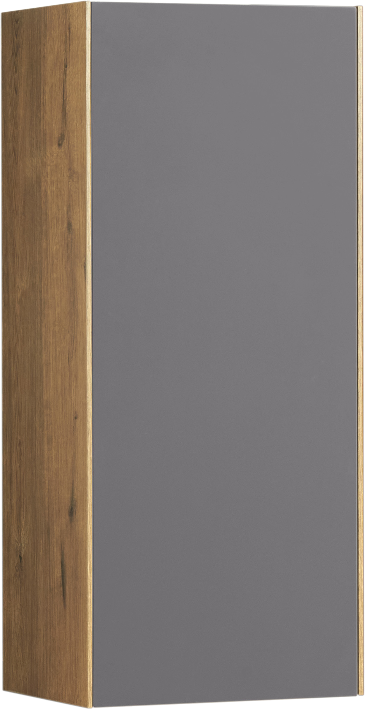 Шкаф AQUATON Сохо 35 дуб веллингтон, графит софт