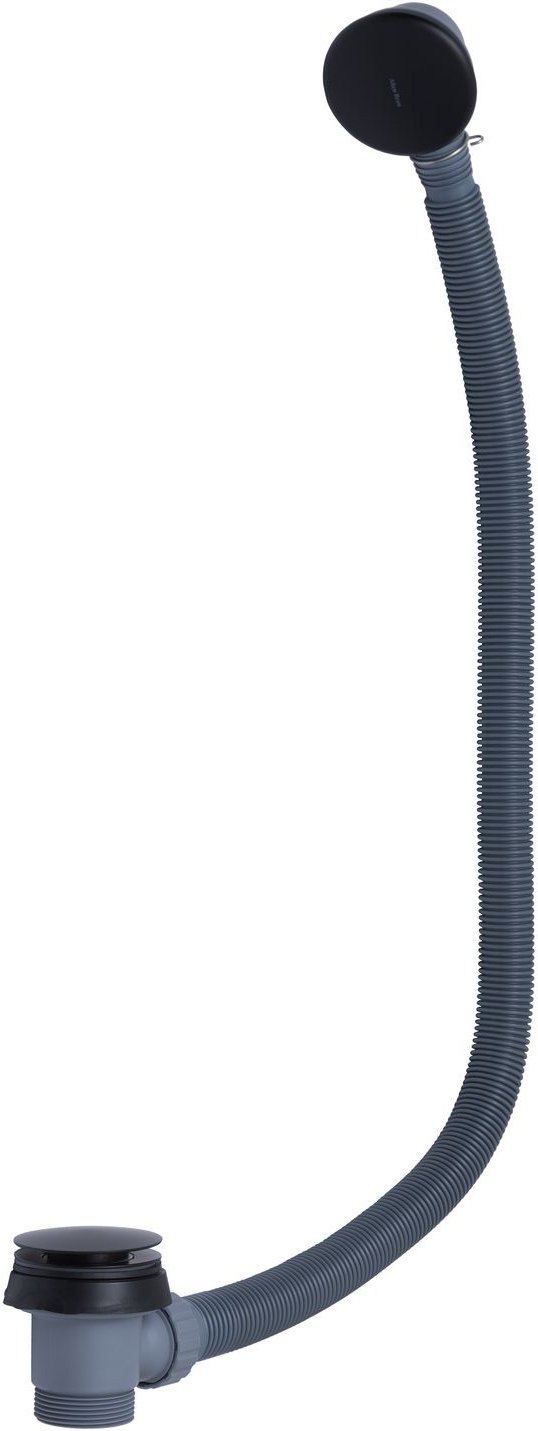 Слив-перелив для ванны Allen Brau Priority Round 5.31027-31 52 мм, клик-клак, матовый черный, без гидрозатвора