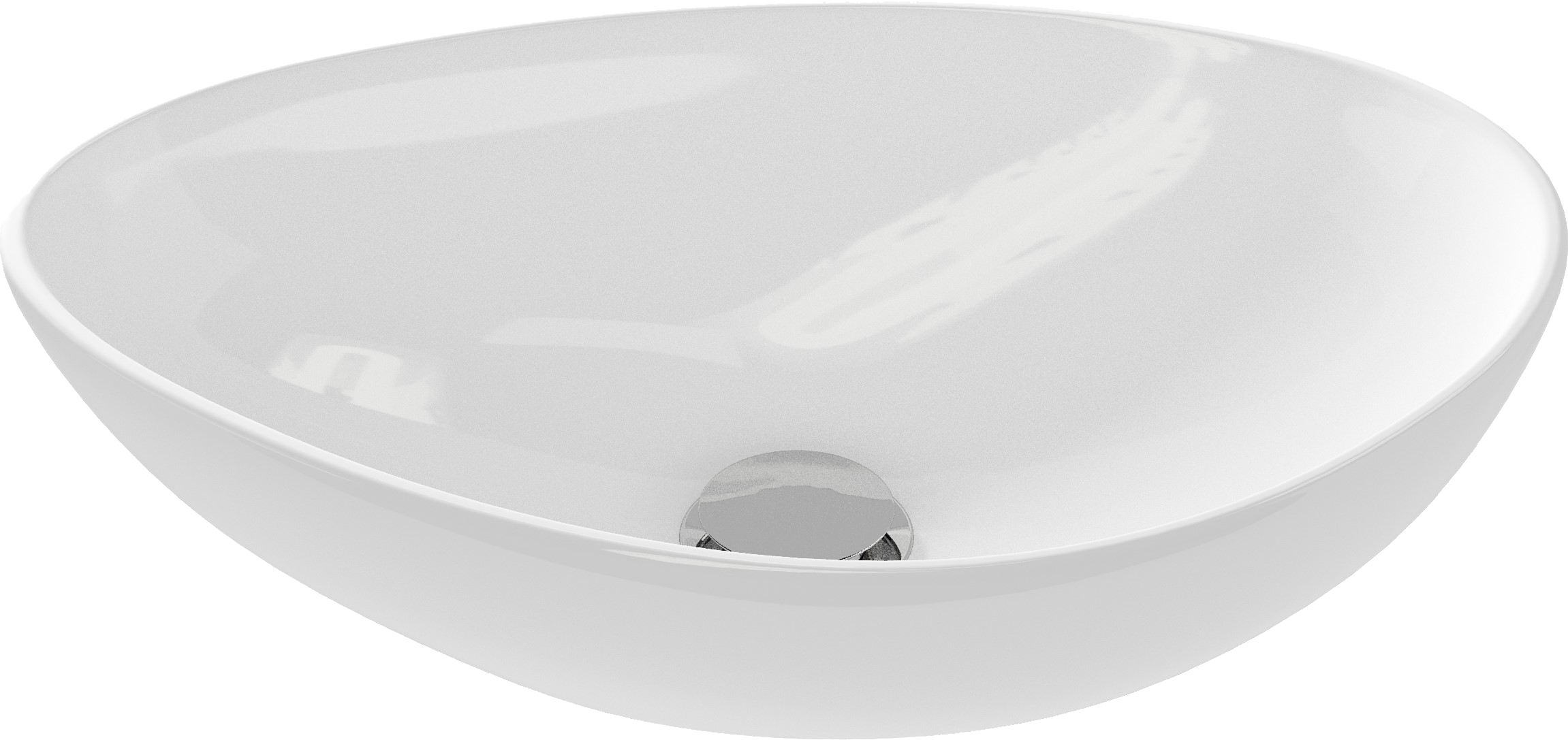 Накладная раковина Cersanit Moduo Leaf 55 овальная