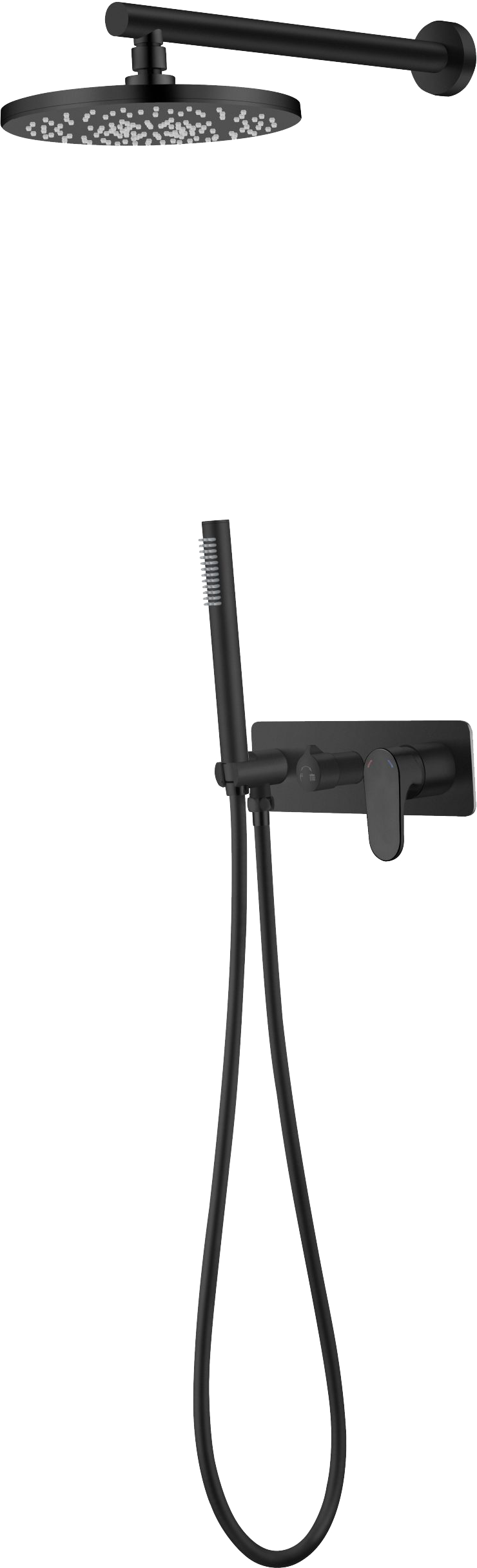 Душевой комплект Boheme Spectre 454-B С ВНУТРЕННЕЙ ЧАСТЬЮ, чёрный