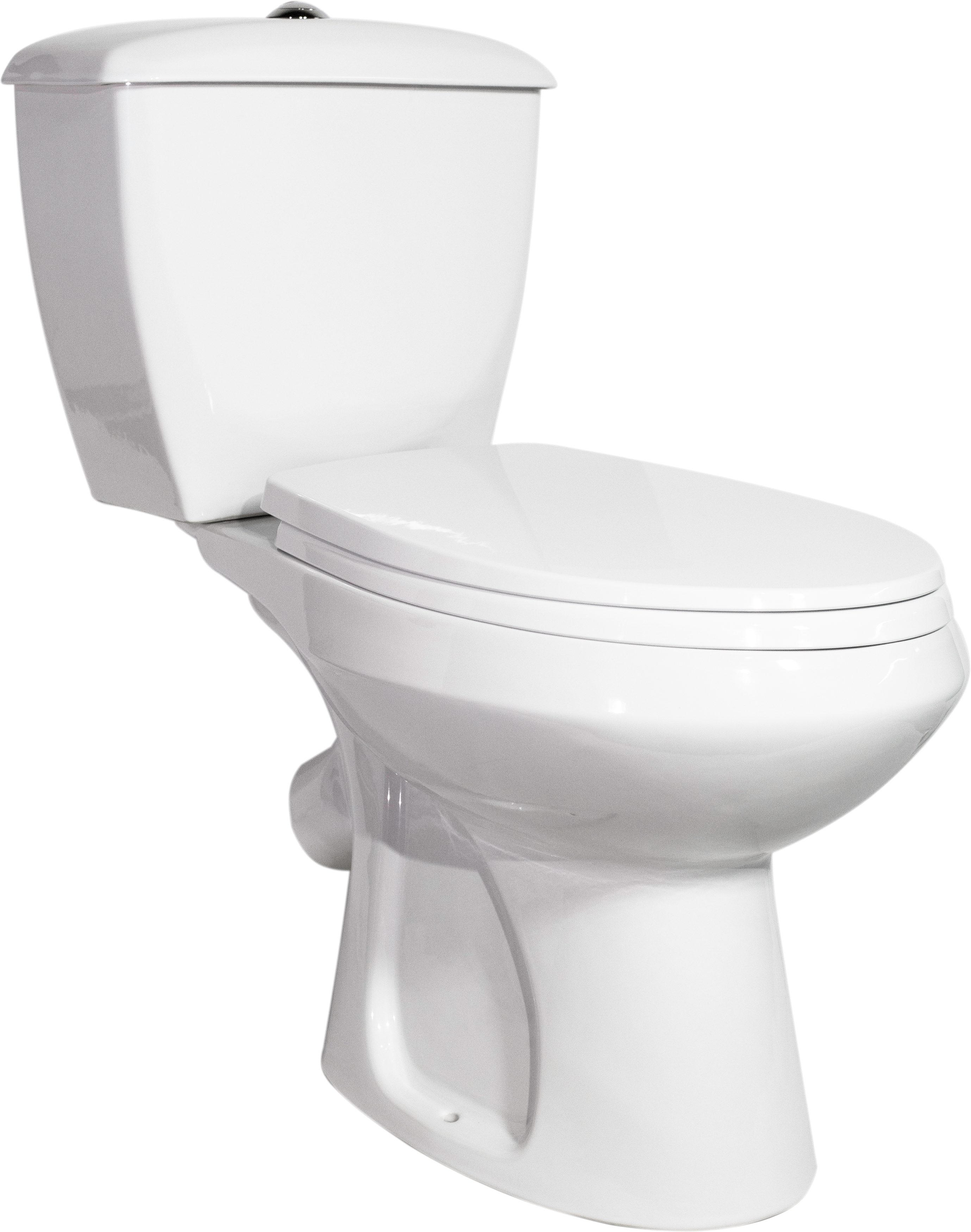 Унитаз-компакт напольный Оскольская керамика Элисса Антивсплеск 43301110202 глянцевый белый