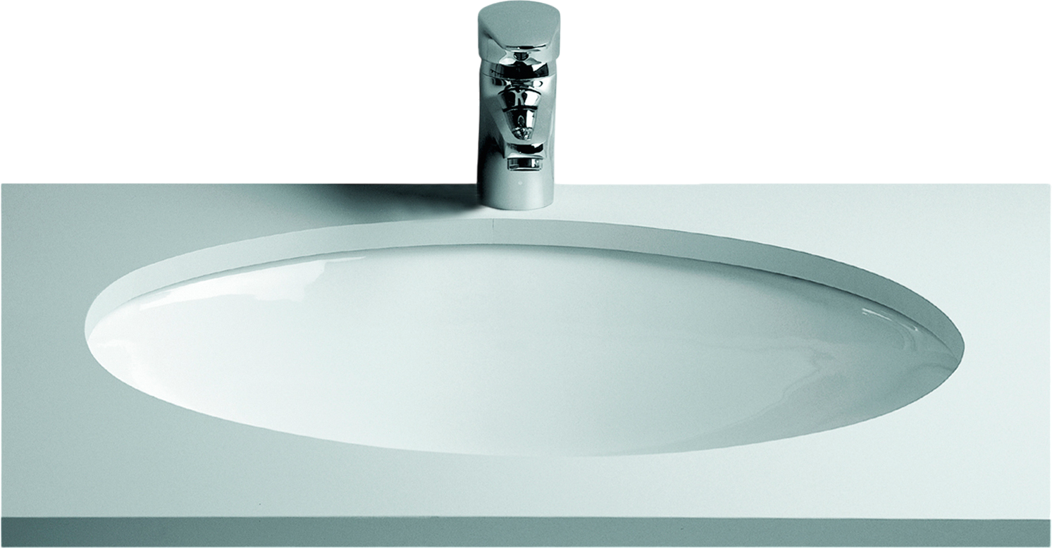 Раковина встраиваемая снизу VitrA Arkitekt 6069B003-0012 59 глянцевая белая, овальная