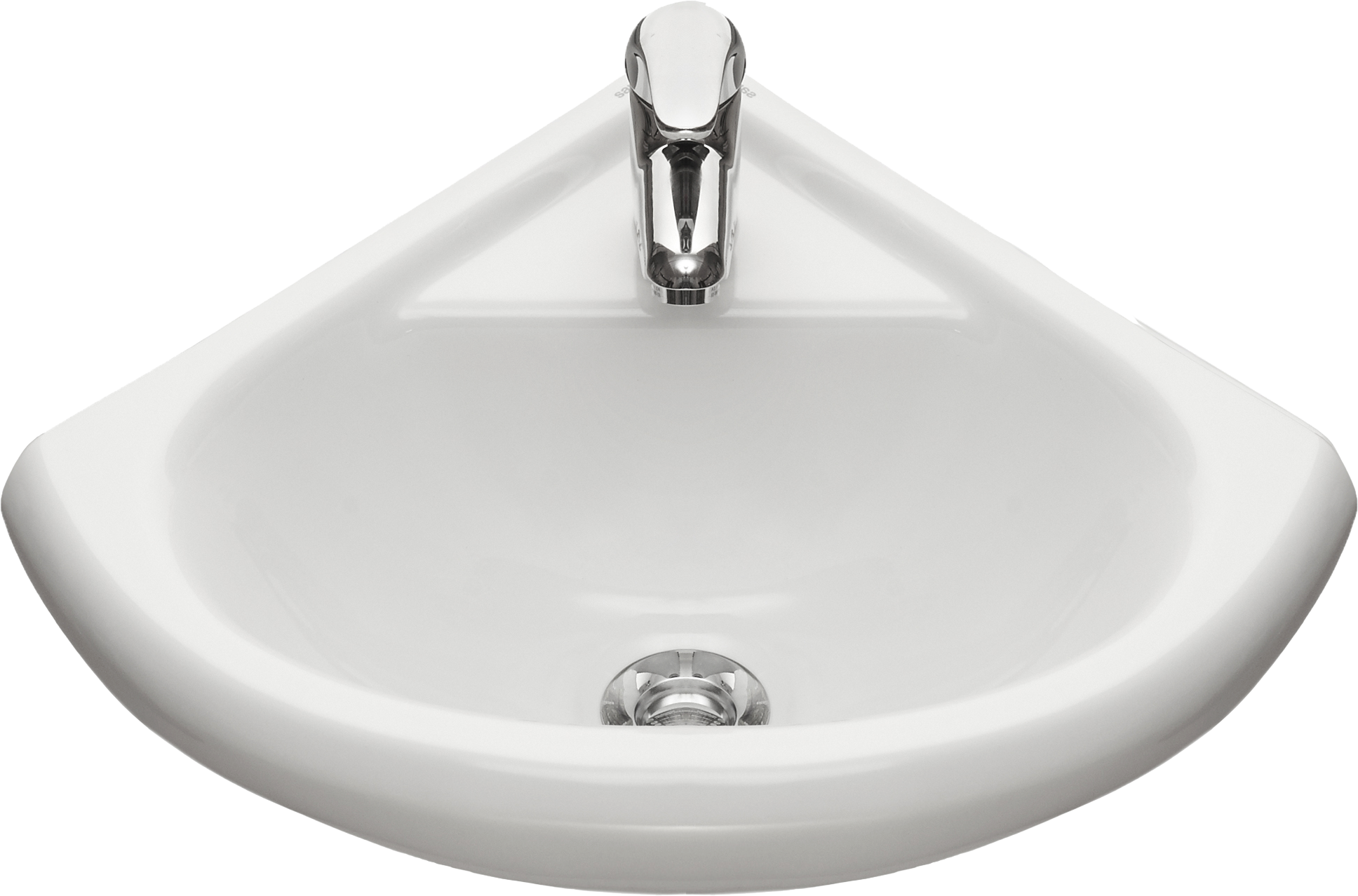 Раковина подвесная Santeri Радиан 1.3130.9.S00.10B.0 48 белая, квадратная, угловая