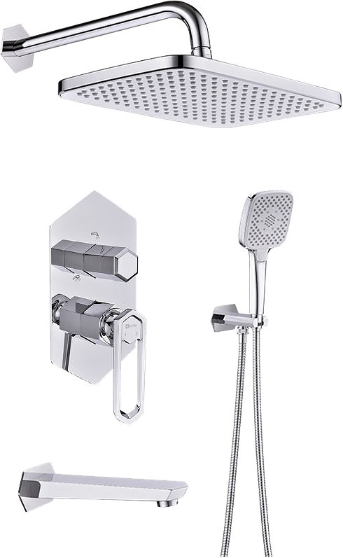 Душевой комплект Lemark Prizma LM3922C С ВНУТРЕННЕЙ ЧАСТЬЮ
