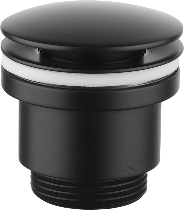 Донный клапан для раковины Lemark LM8500BL универсальный, матовый черный