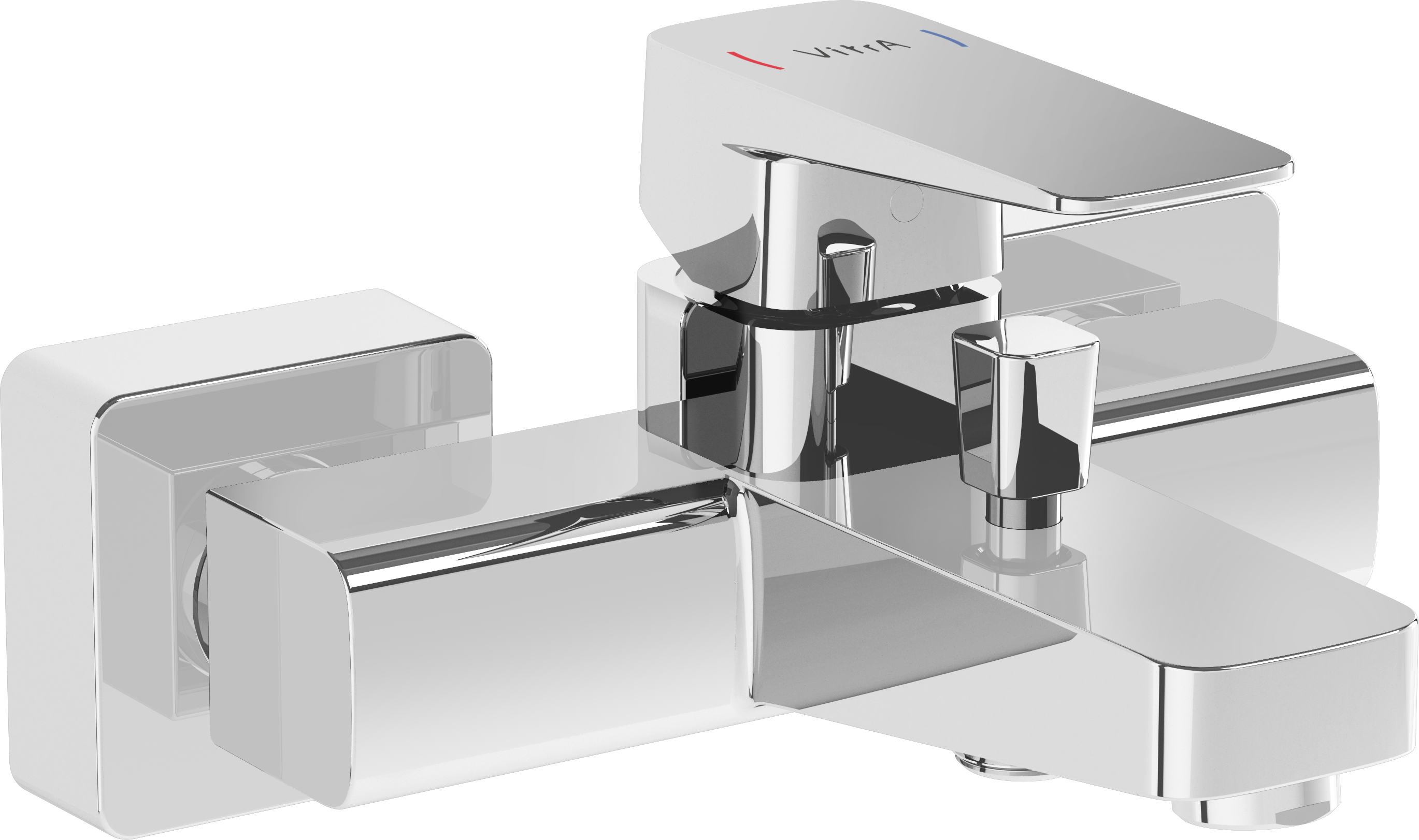 Смеситель для ванны с душем VitrA Root Square A42737EXP хром