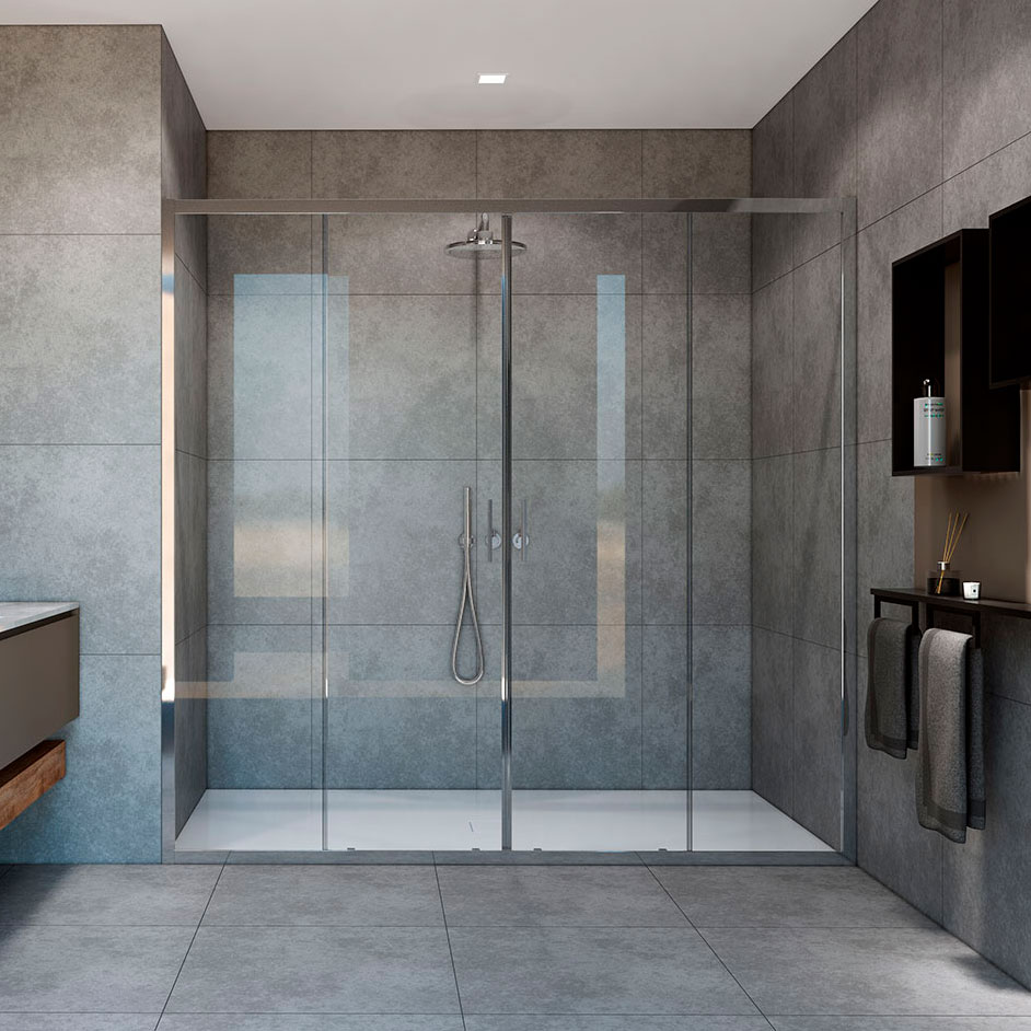 Душевая дверь в нишу Vincea Garda VDS-1G2170CL 170 см, профиль хром, стекло прозрачное