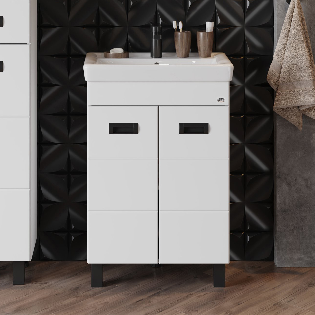 Тумба под раковину без столешницы Onika Балтика Black 55.11