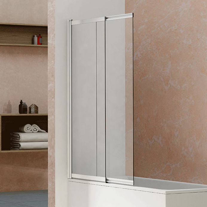 Шторка на ванну Vincea VSB-1E100CL 100 см, профиль хром, стекло прозрачное