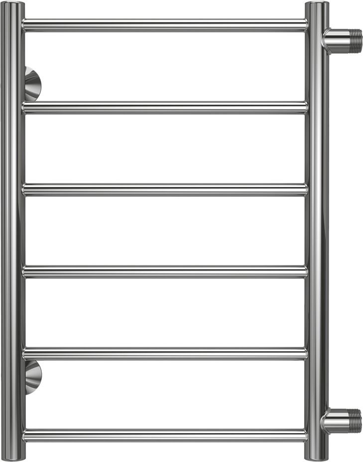 Полотенцесушитель водяной Terminus Аврора П6 60x50 см, глянцевый хром, лесенка