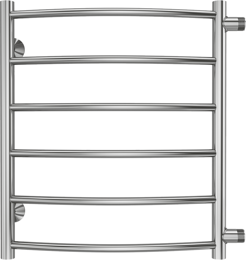 Полотенцесушитель водяной Terminus Классик П6 60x60 см, глянцевый хром, лесенка