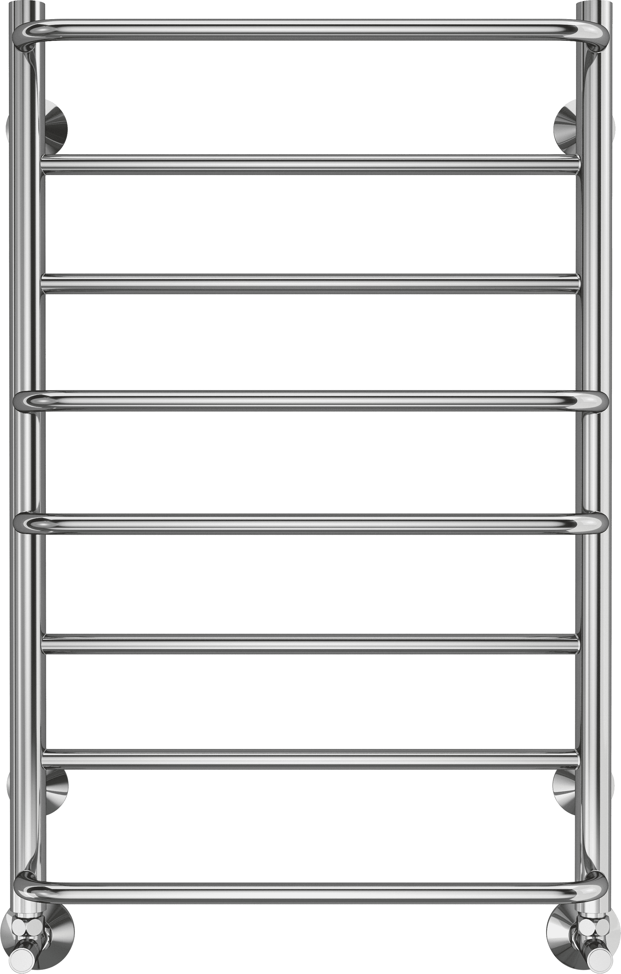 Полотенцесушитель водяной Terminus Евромикс П8 80x55 см, глянцевый хром, лесенка