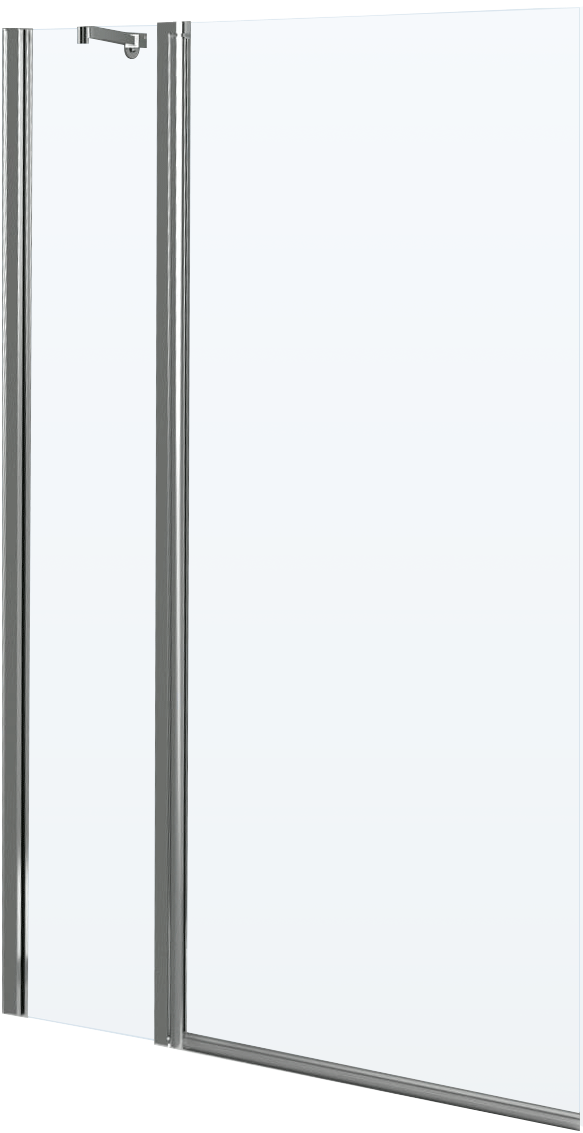 Шторка на ванну BelBagno Uno V-11-100/150-C-Cr стекло прозрачное