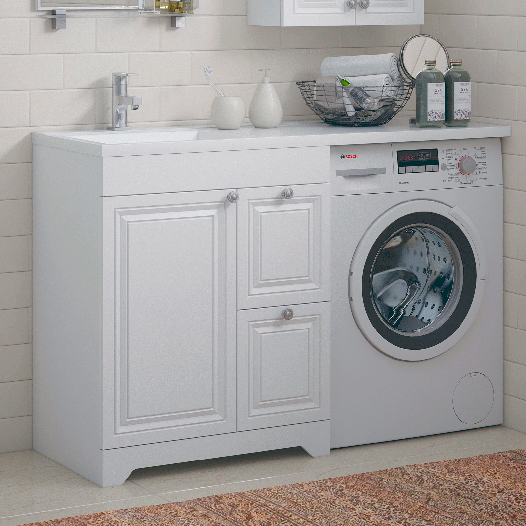 Тумба под раковину без столешницы Corozo Леон 70 под стиральную машину