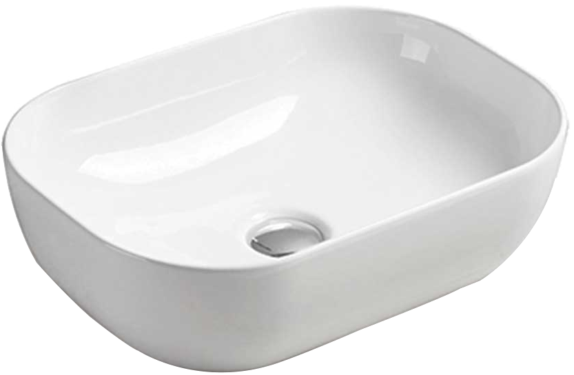 Накладная раковина Vincea VBS-102 46 белая, прямоугольная