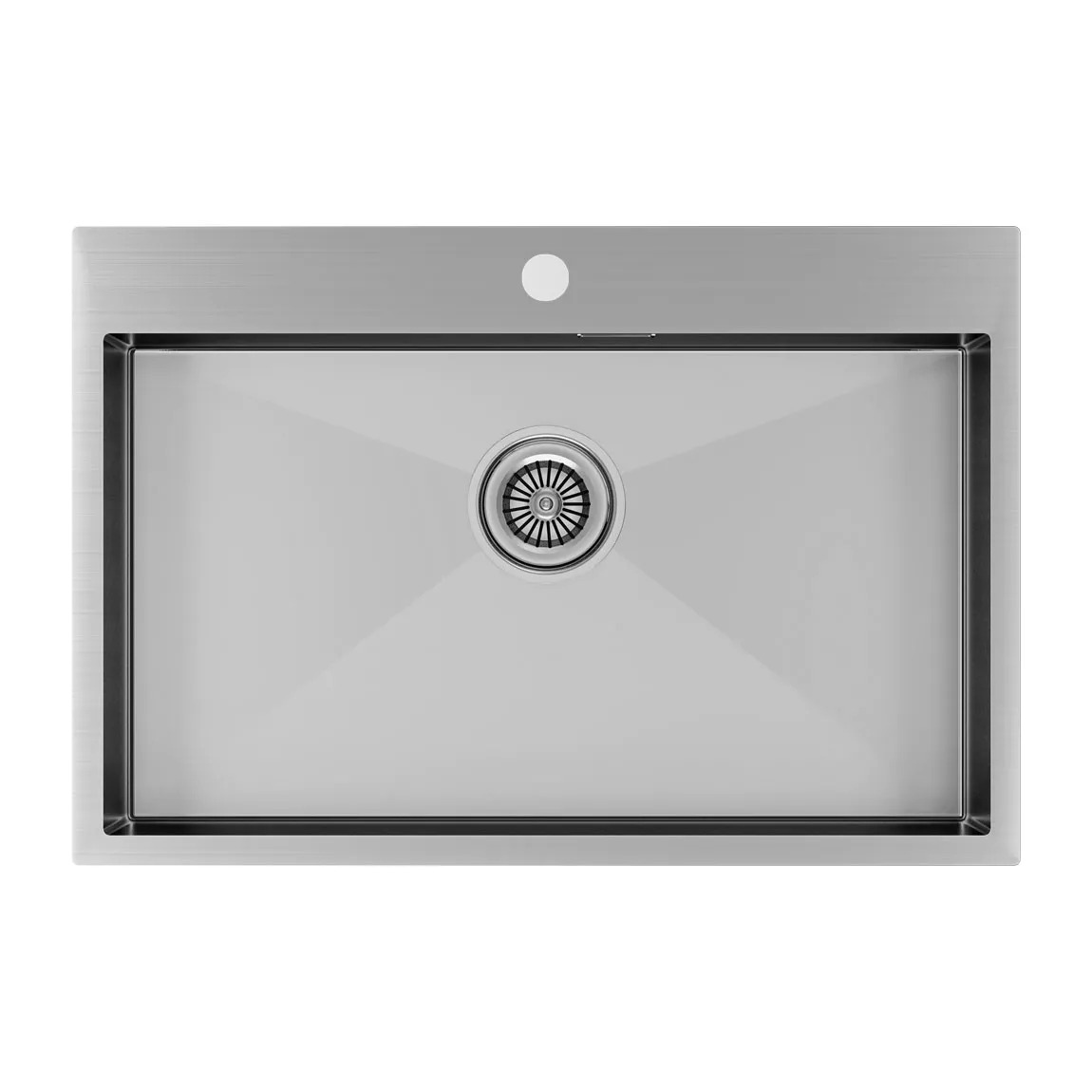 Мойка кухонная Paulmark Kroner PM217551-BS брашированная нержавеющая сталь