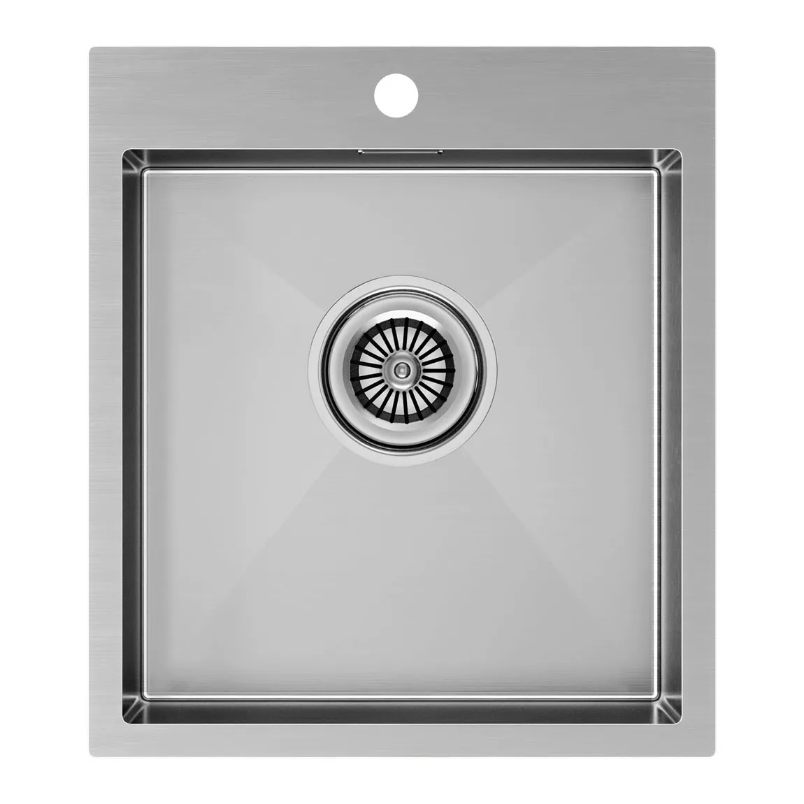 Мойка кухонная Paulmark Kroner PM214551-BS брашированная нержавеющая сталь