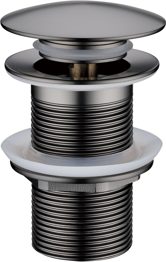 Донный клапан для раковины Boheme 612-GM без перелива, gun metal