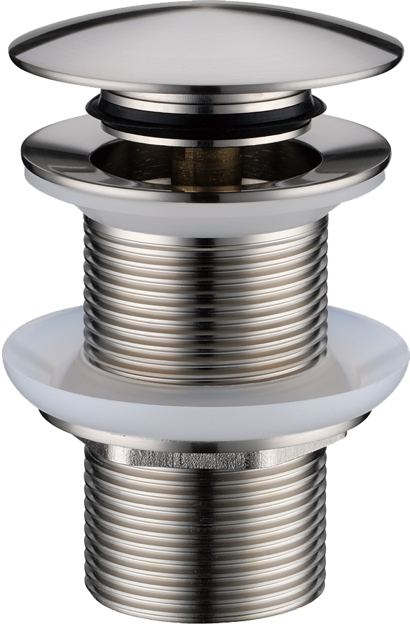 Донный клапан для раковины Boheme 612-NB без перелива, nickel brush