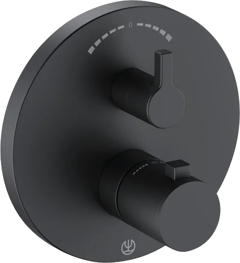 Термостатический смеситель встраиваемый Kludi Nova Fonte 208303915 для ванны с душем, черный
