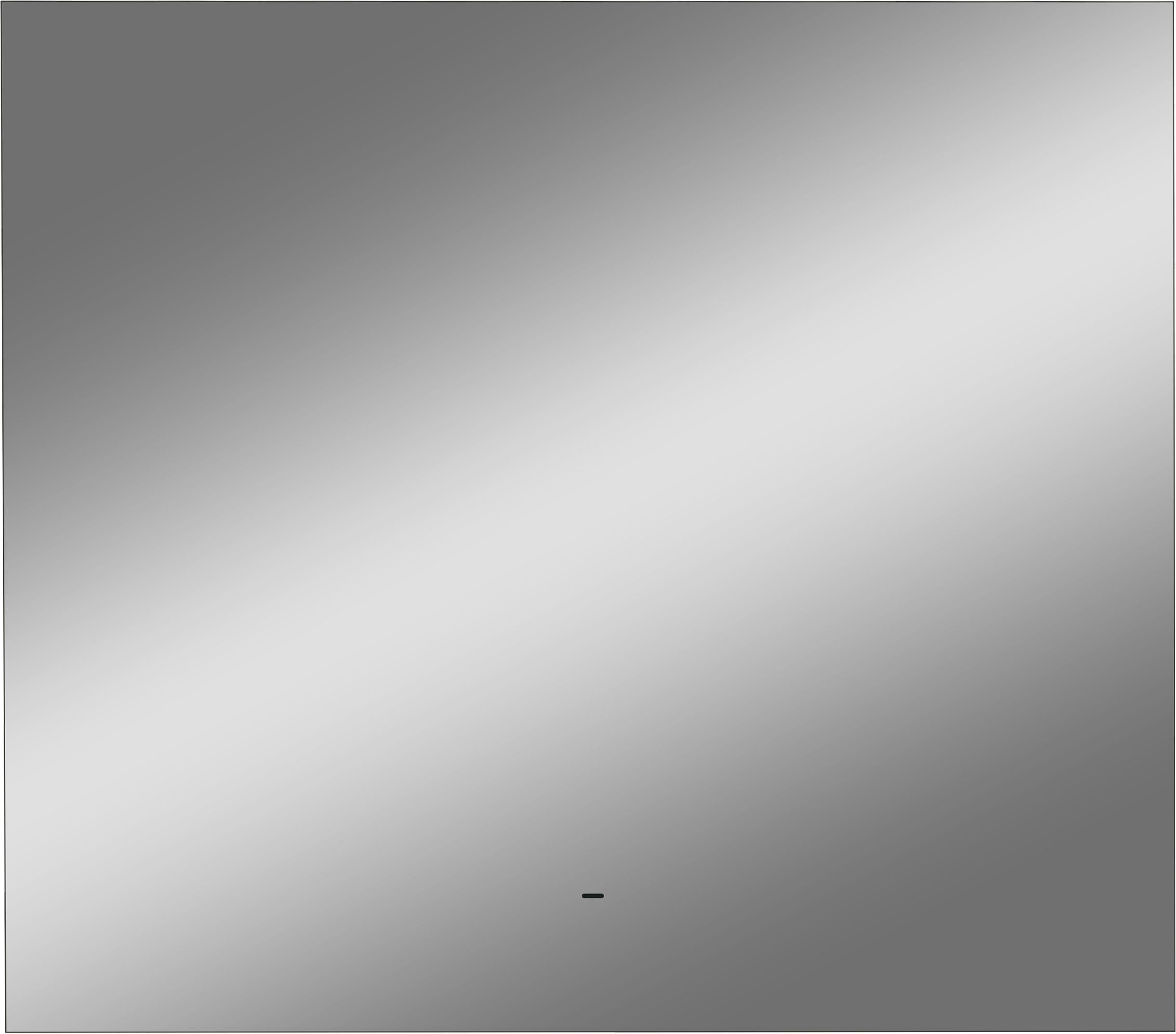 Зеркало DIWO Элиста 80x70 см, ореольная подсветка LED, бесконтактный выключатель, прямоугольное