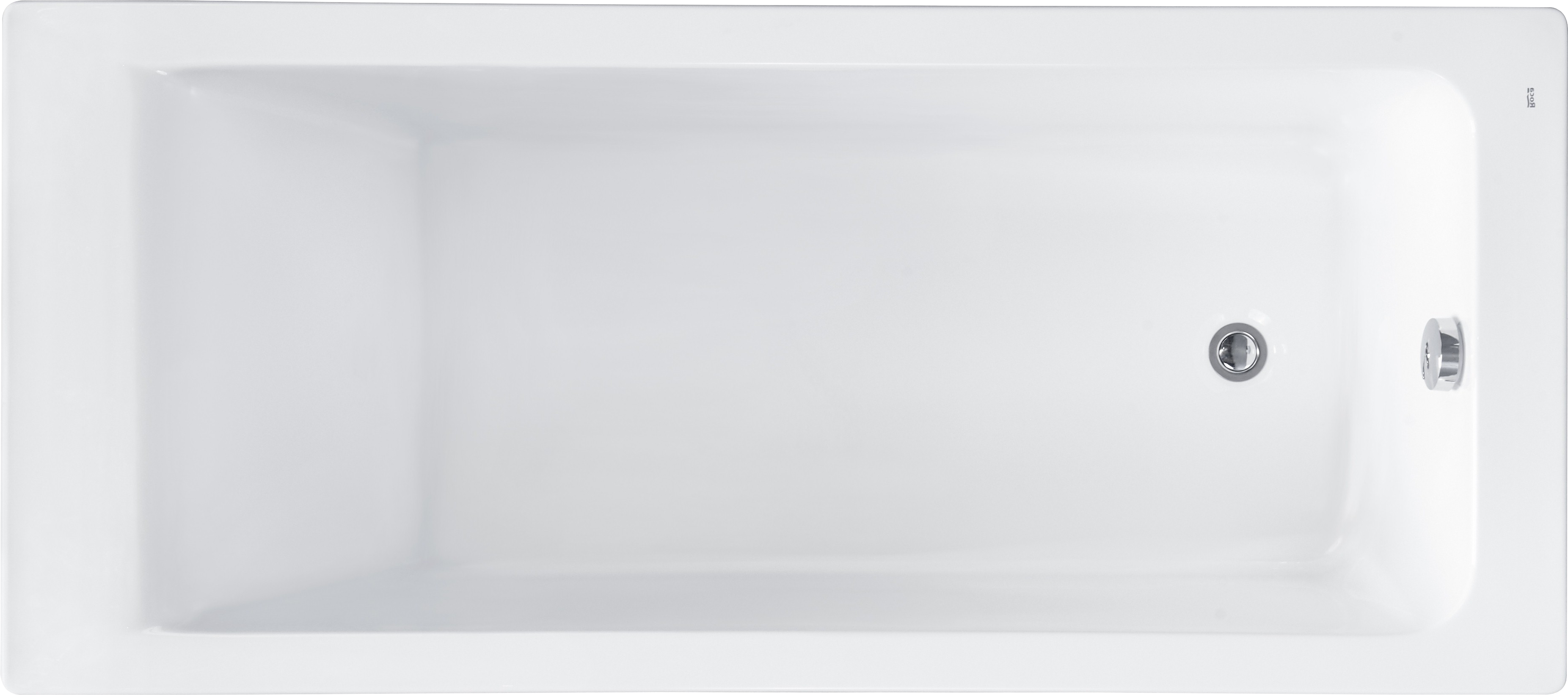 Акриловая ванна Roca Easy 150x70 см, пристенная, белая, с каркасом, со сливом-переливом