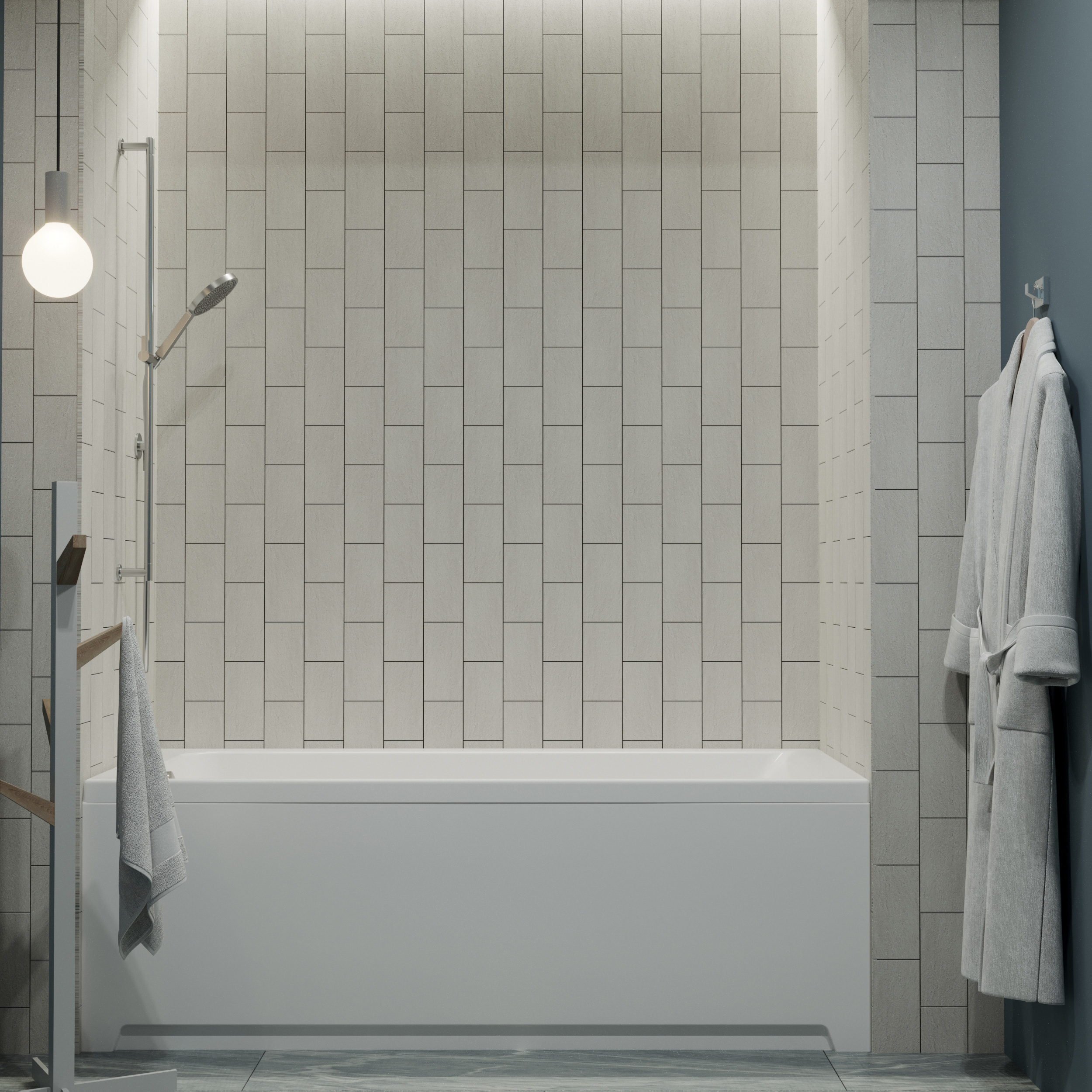 Акриловая ванна DIWO Переславль без опоры 160x70 см, пристенная, белая