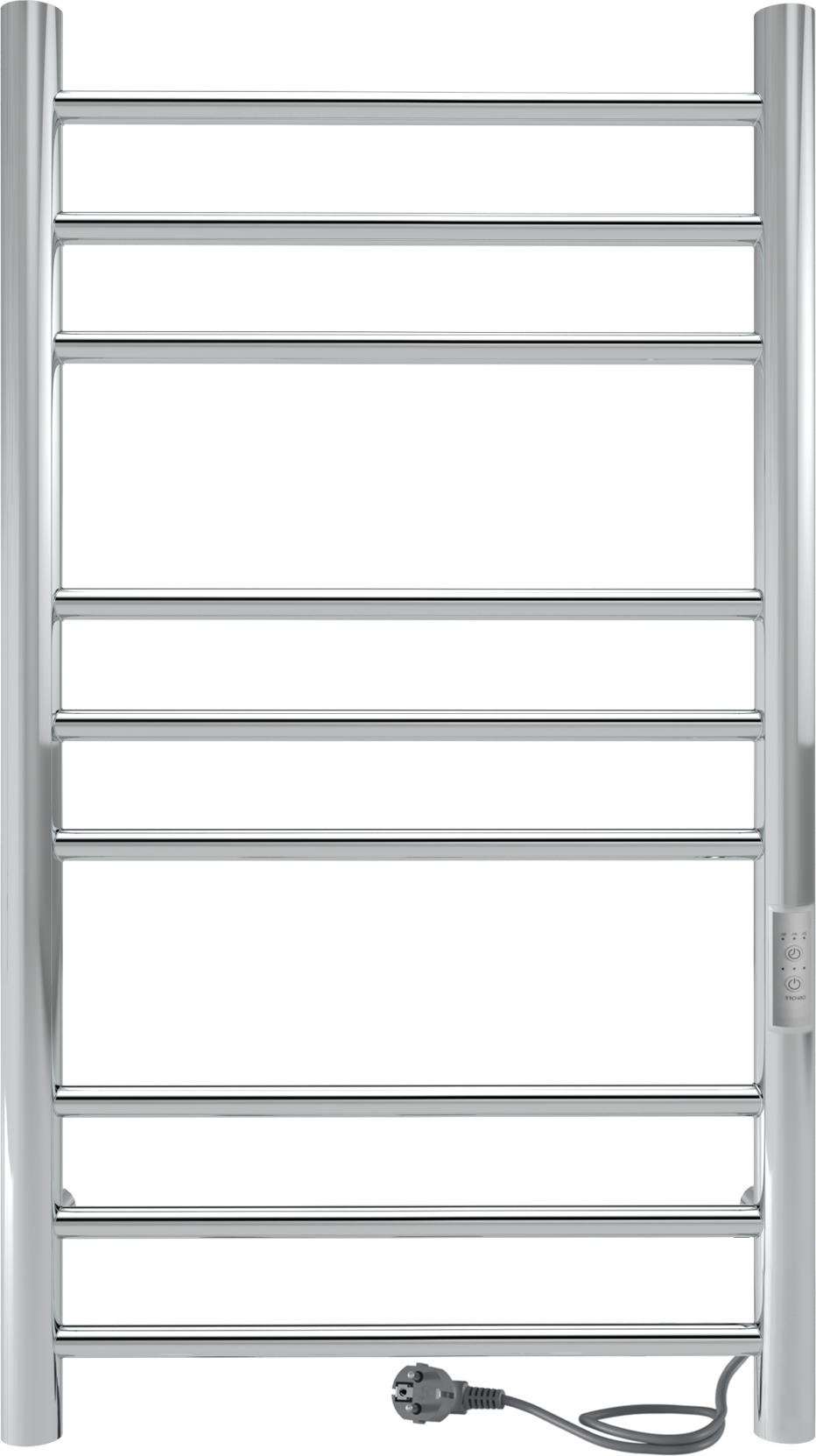 Полотенцесушитель электрический Indigo Line Trinity LСLTE80-40Rt 80x45 см, подключение справа, слева, серебристый, лесенка