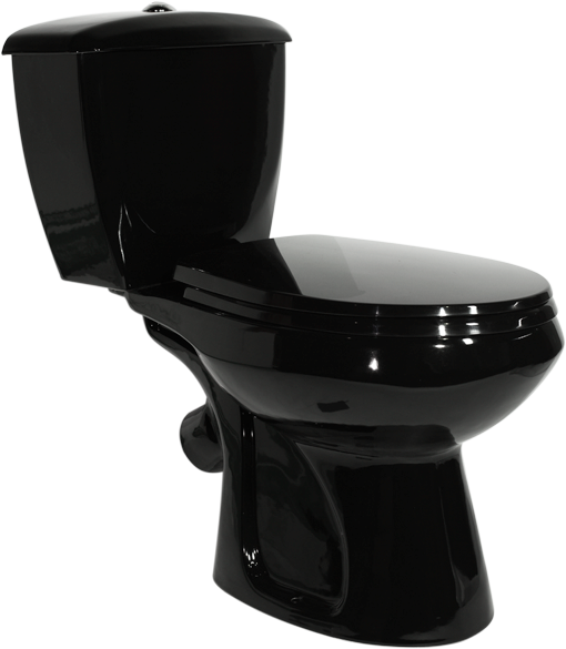 Унитаз-компакт напольный Оскольская керамика Элисса Антивсплеск 43374110202 черный