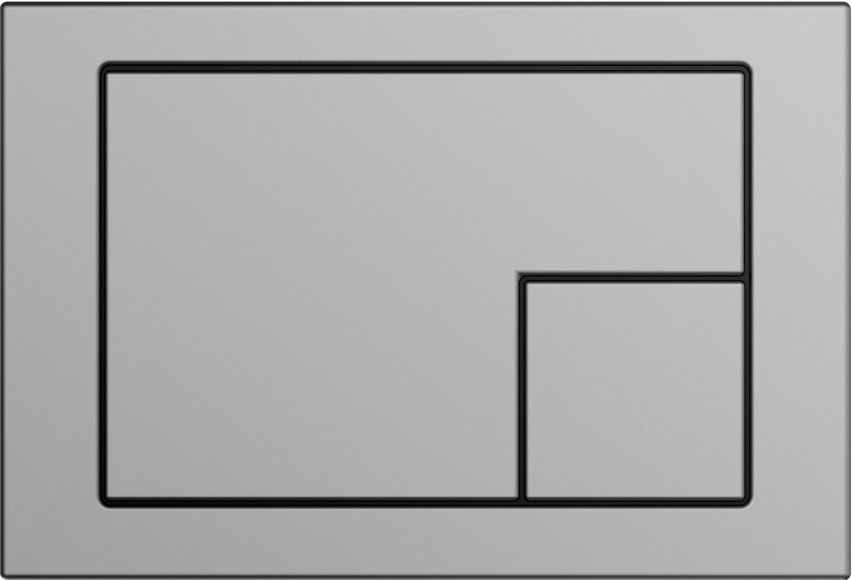 Кнопка смыва для унитаза Cersanit Corner 64107 пластик, цвет матовый хром