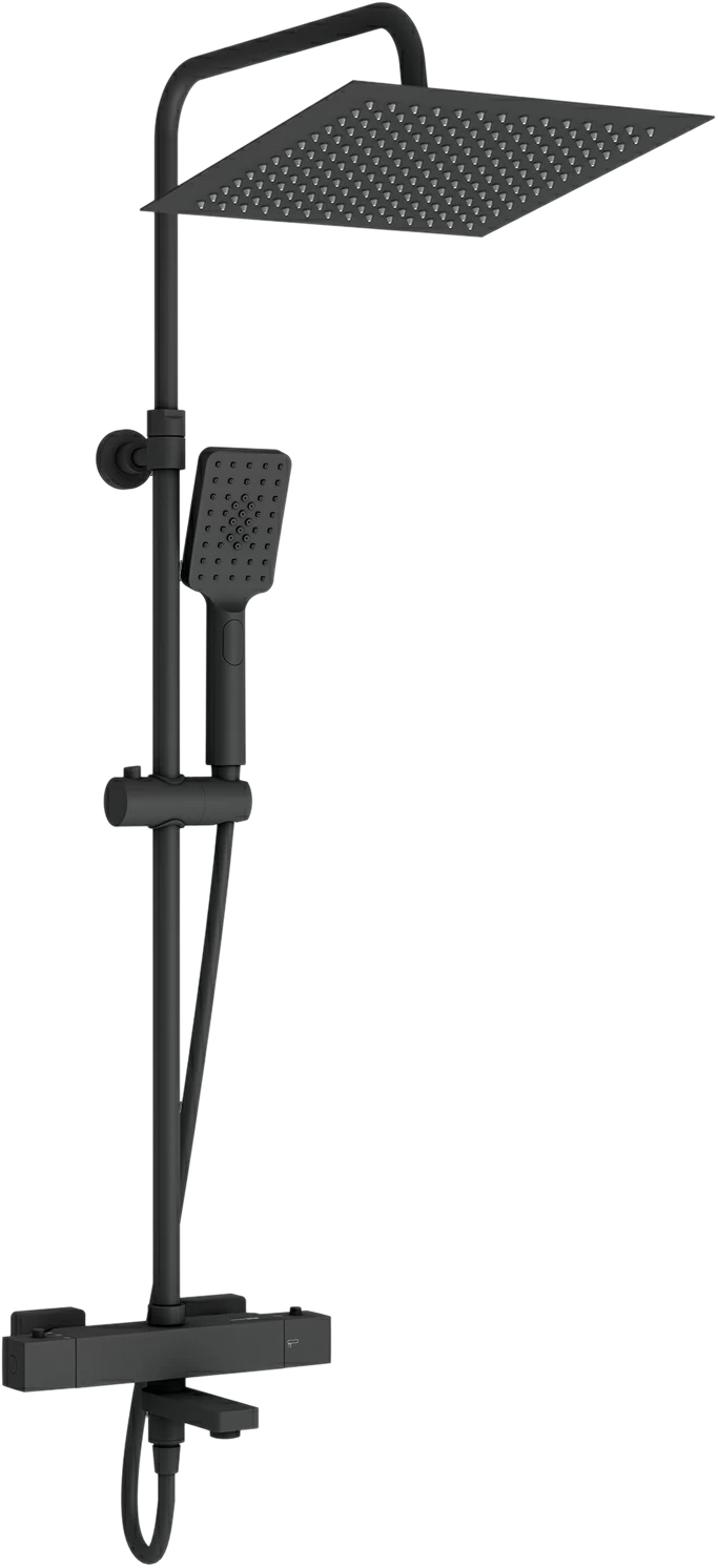 Душевая стойка Wasserkraft Thermo A29901 черная матовая