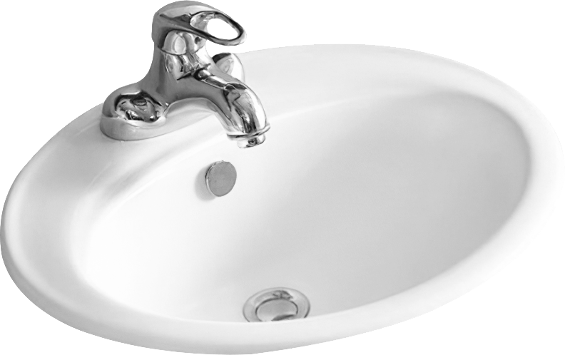 Раковина встраиваемая сверху Weltwasser WW Deilbach 10000003888 6002 55 глянцевая белая, овальная, фаянс