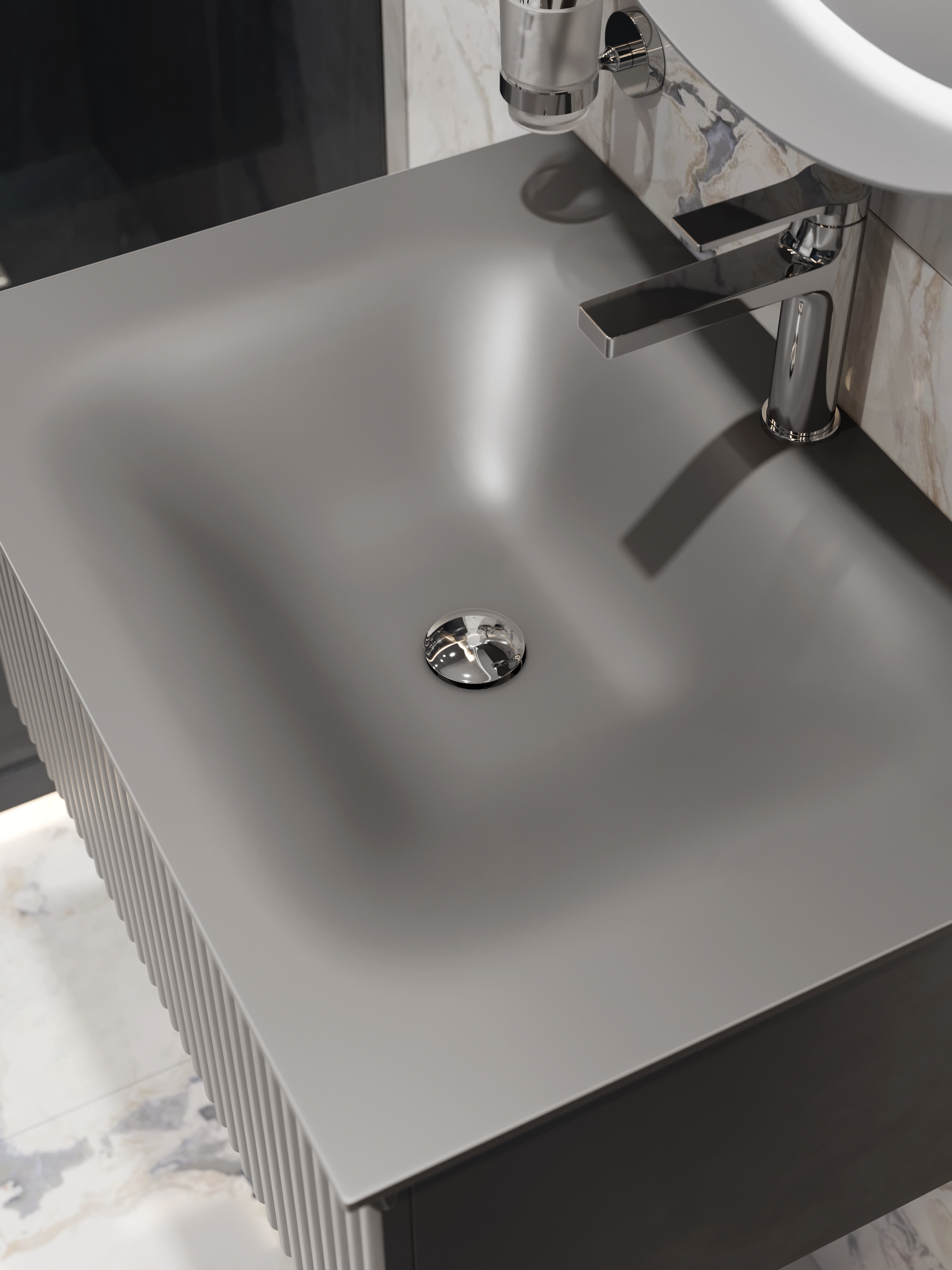 Донный клапан для раковины EWRIKA MO-08cr с переливом, хром