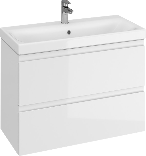 Тумба под раковину без столешницы Cersanit Moduo slim 80 белая