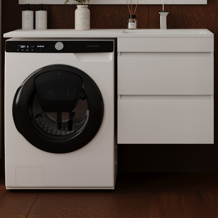 Тумба под раковину без столешницы Style Line Даллас 115 Люкс Plus подвесная, белая