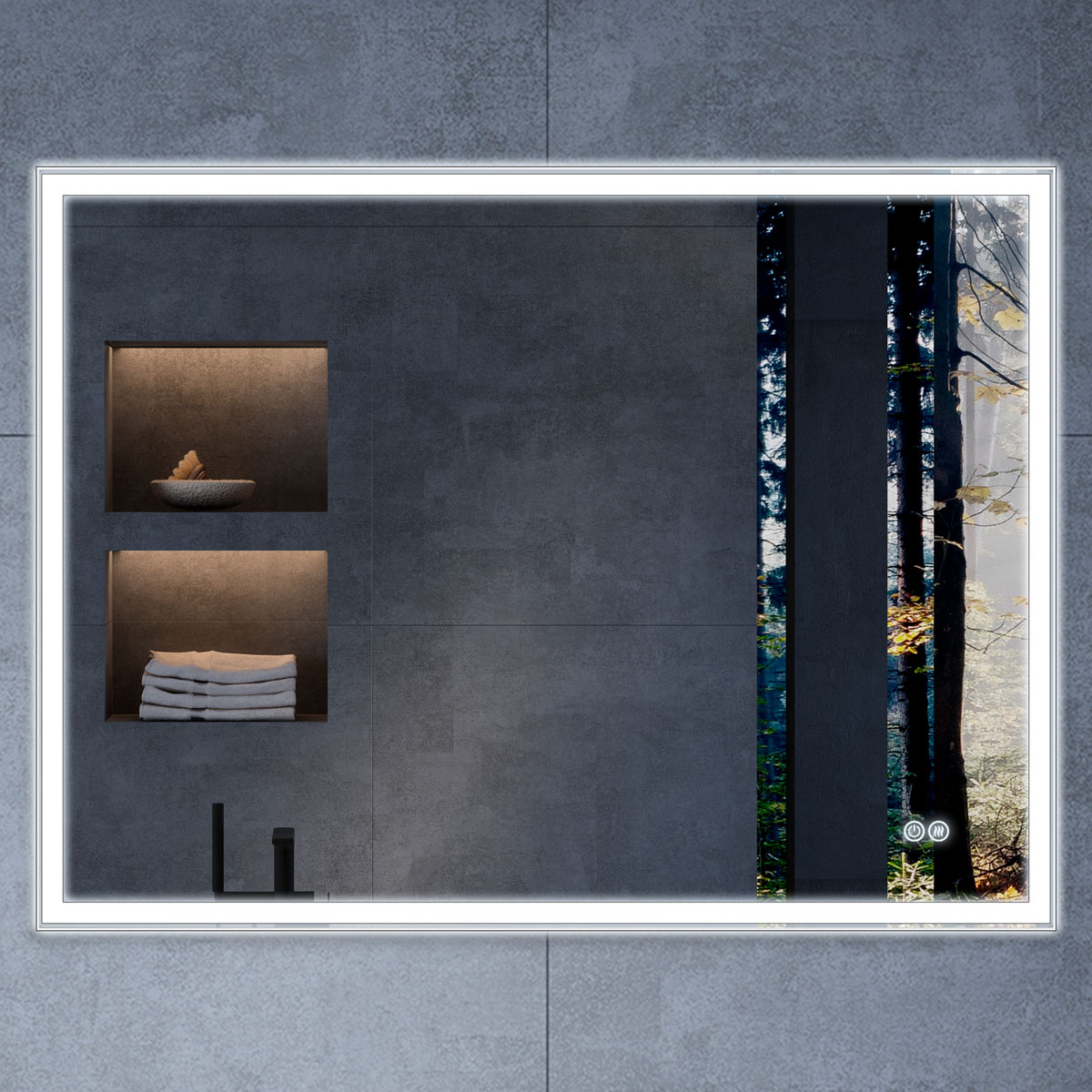 Зеркало Vincea VLM-3VN100-2 100x80 с подсветкой и антизапотевателем