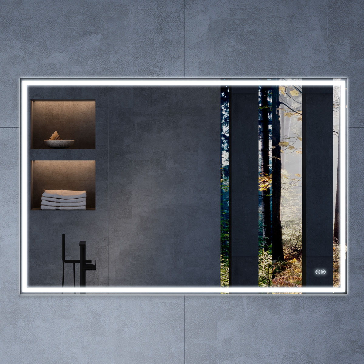 Зеркало Vincea VLM-3VN120-2 120x80 с подсветкой и антизапотевателем