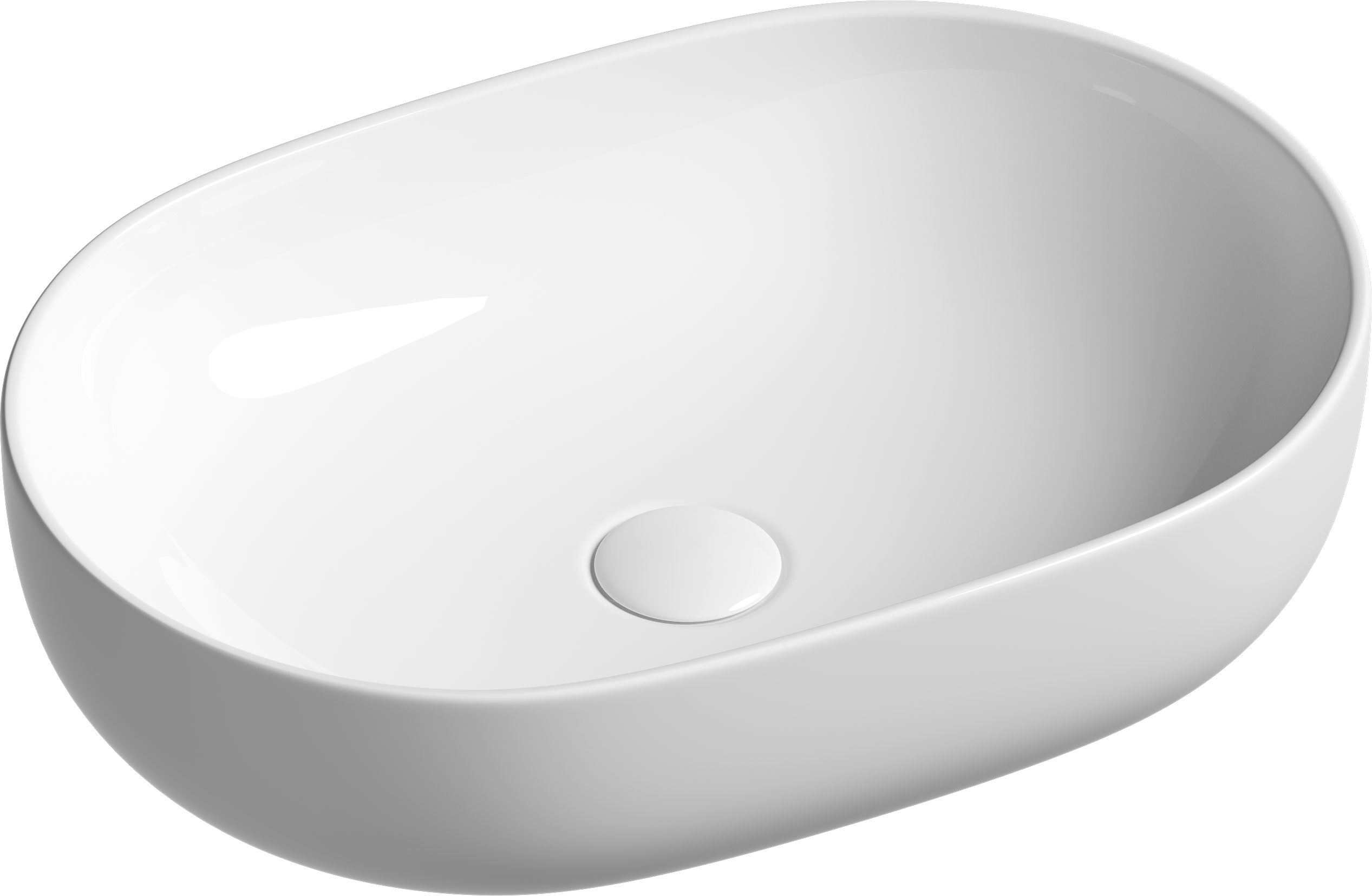 Накладная раковина Ceramicanova Element CN6047 60 белая, овальная